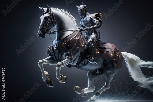 Robot and Horse Riding - A Futuristic Dream Generative AI  © Lucija