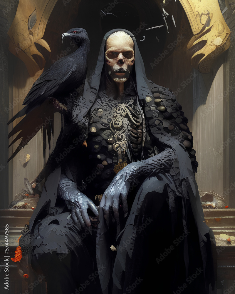 Enigmatic Creature: The Mystical Being with a Feathered Companion Enigmatic Creature: The Mystical Being with a Feathered Companion