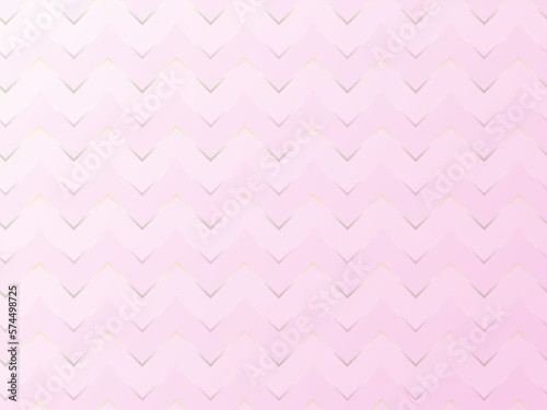ピンクのギザギザの背景、シェブロンストライプのおしゃれな模様