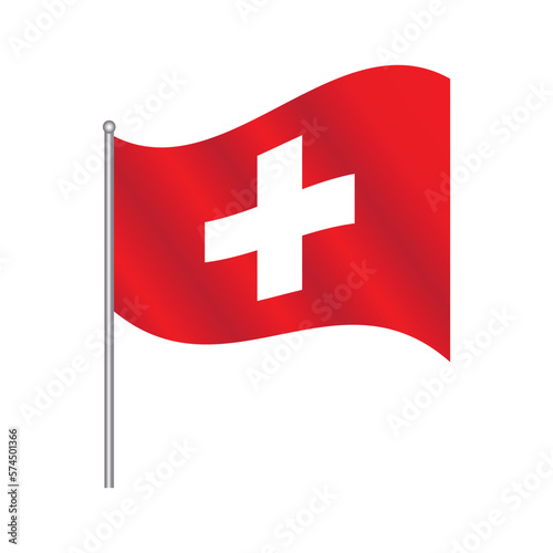 Switzerland flag images illustration