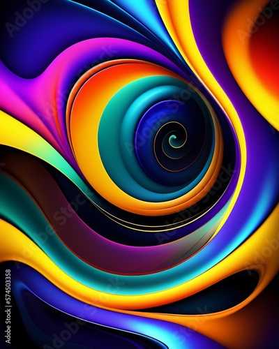 Abstract colourful Spiral  