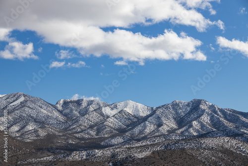 Snow covered mountains at Spring Mountain National Recreation Area, Nevada © Martina