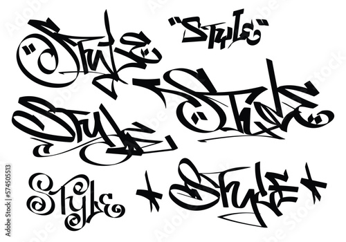 black white graffiti tag STYLE