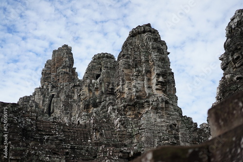 Bayon Temple exterior in the morning
