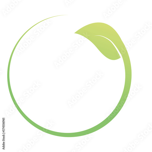 Illustration of green flowering plants and leaves