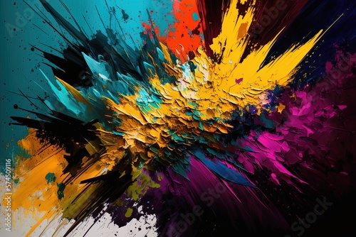 Colorful Abstract Background  Colors  Background  Paint  Canvas  Art  Ai  Ai Generated