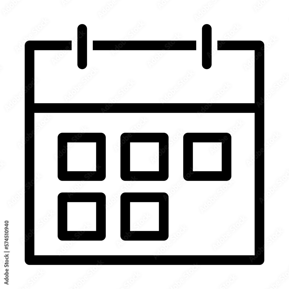 Calendar outline icon vector for your web site design, logo, app, UI. Vector illustration Calendar outline icon vector for your web site design, logo, app, UI. Vector illustration