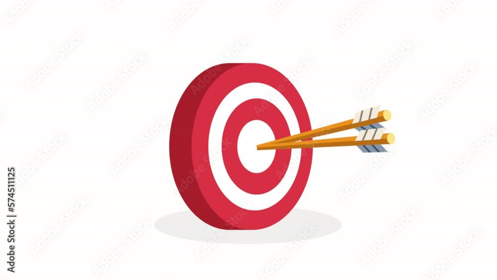 target and arrow success animation target and arrow success animation