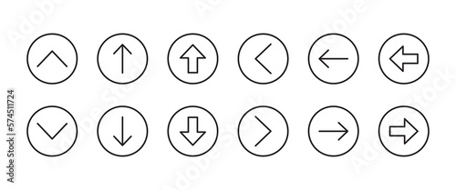 Set of generic social media user interface icons. Arrow for the website and app. Share icon symbol logo illustration, editable stroke, flat design style isolated on white