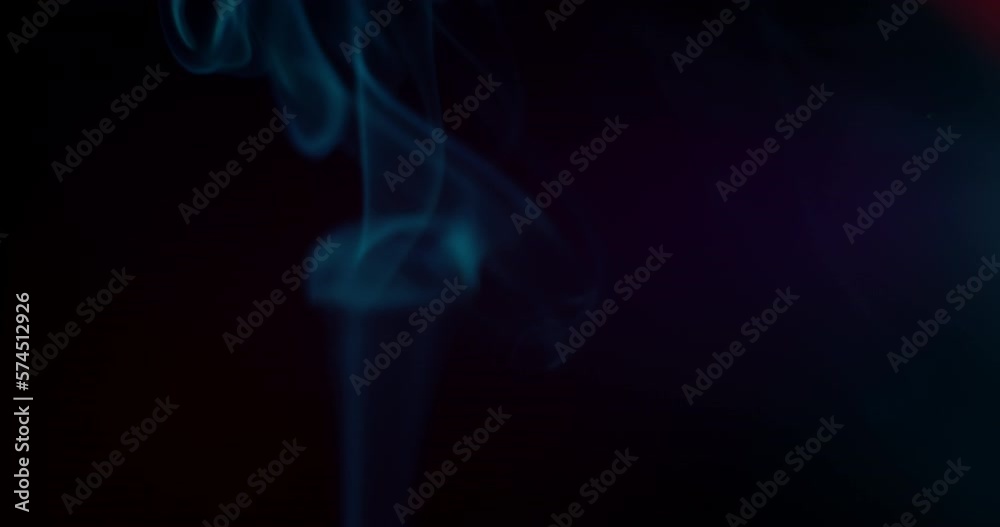 Realistic Atmospheric Smoke on Black Background Realistic Atmospheric Smoke on Black Background