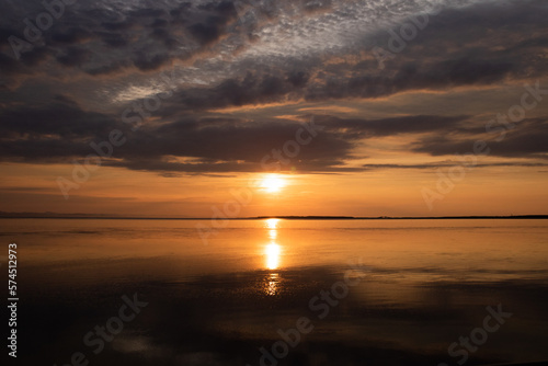 サロマ湖の夕陽
