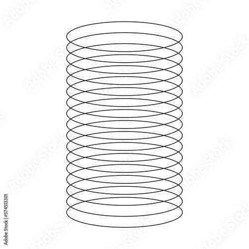 wireframe of spiral element