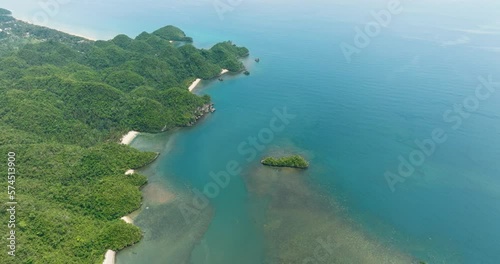 Wallpaper Mural Top view of coastline with jungle and beaches. Negros, Philippines Torontodigital.ca