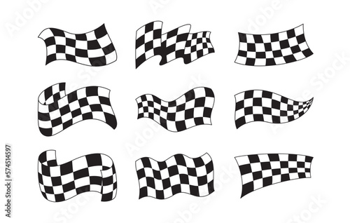 Racing flag vector graphic