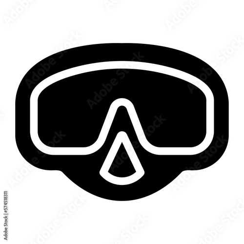 diving glyph icon