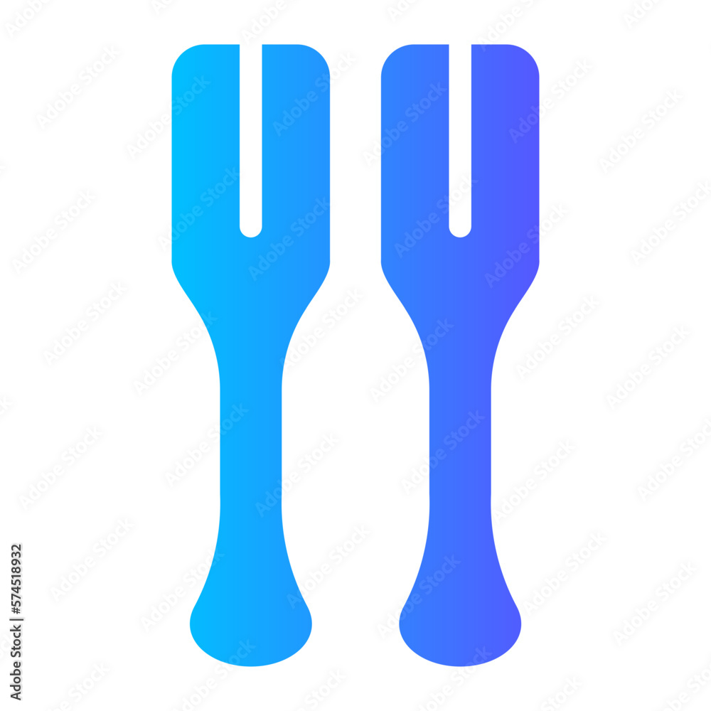 oars gradient icon oars gradient icon