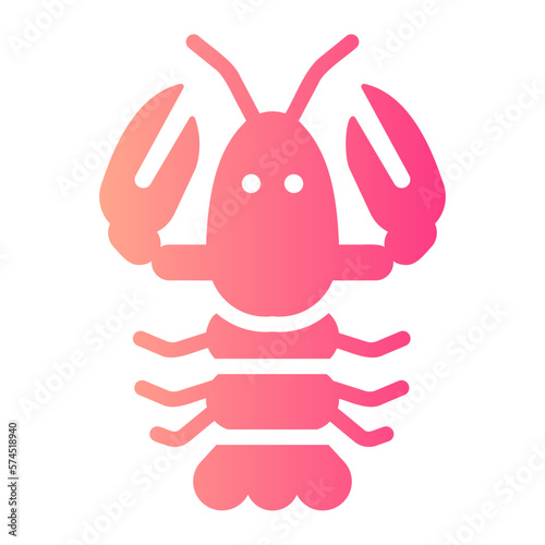 lobster gradient icon