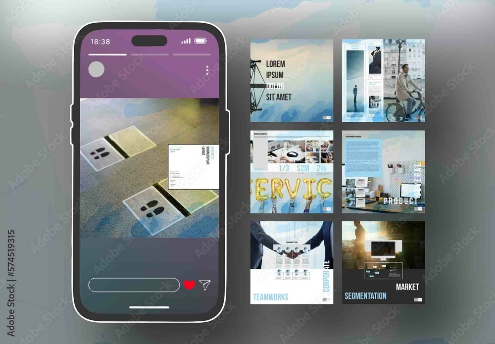 aesthetic-social-media-business-plan-layouts-stock-template-adobe-stock