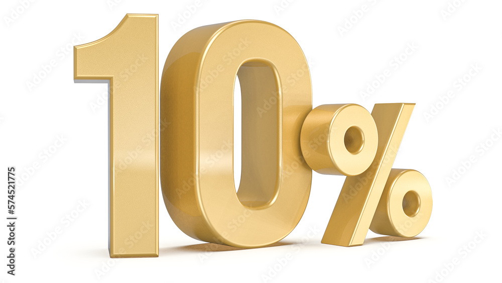 Promotion 10 Percent 3d gold number percent Generative AI Promotion 10 Percent 3d gold number percent Generative AI