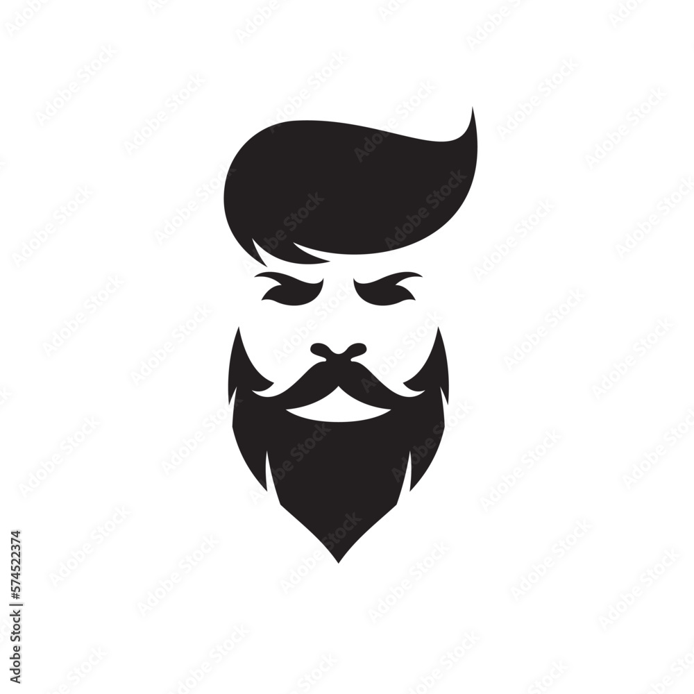 Gentleman face logo images illustration Gentleman face logo images illustration