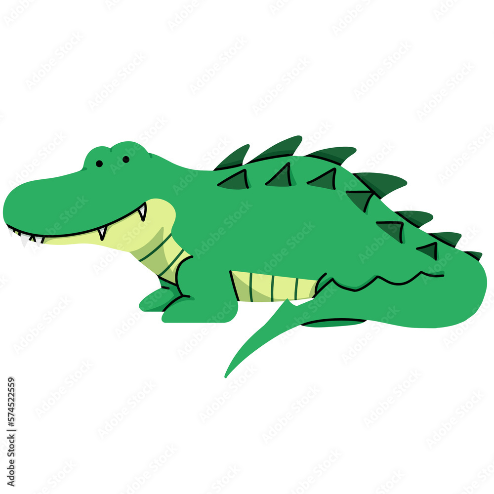 Obraz premium crocodile cute illustration