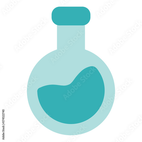Medical flask flat icon
