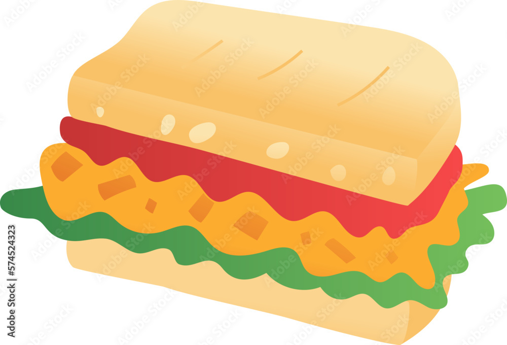 Tuna Melt picnics food illustration