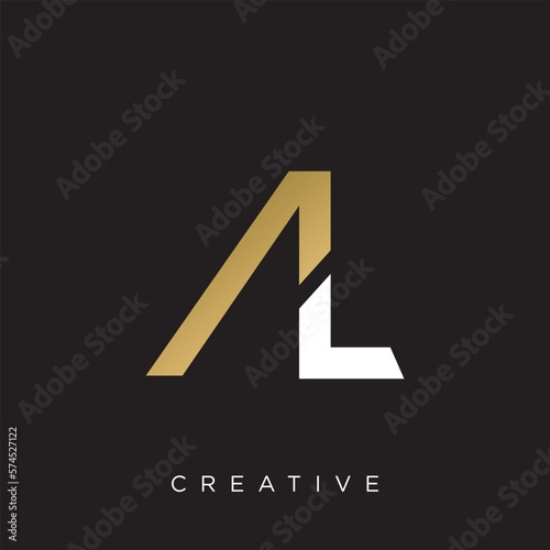 al logo design icon for business