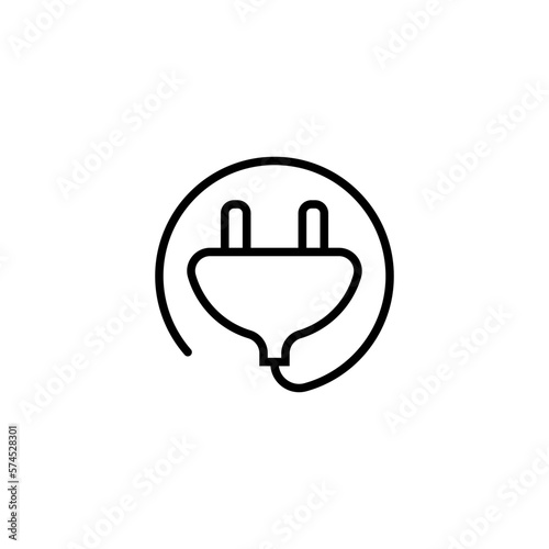 plug cable icon vector design templates