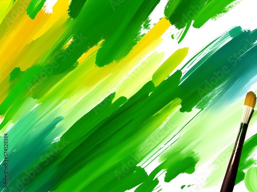 light green background, brush masks, background for the holiday St. Patrick's Day, background photo