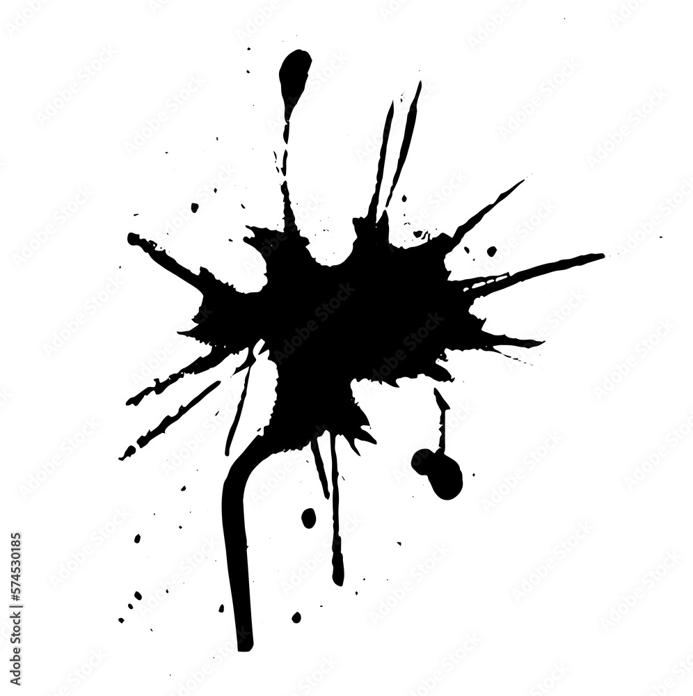 A black blob on a white background. Vector element A black blob on a white background. Vector element