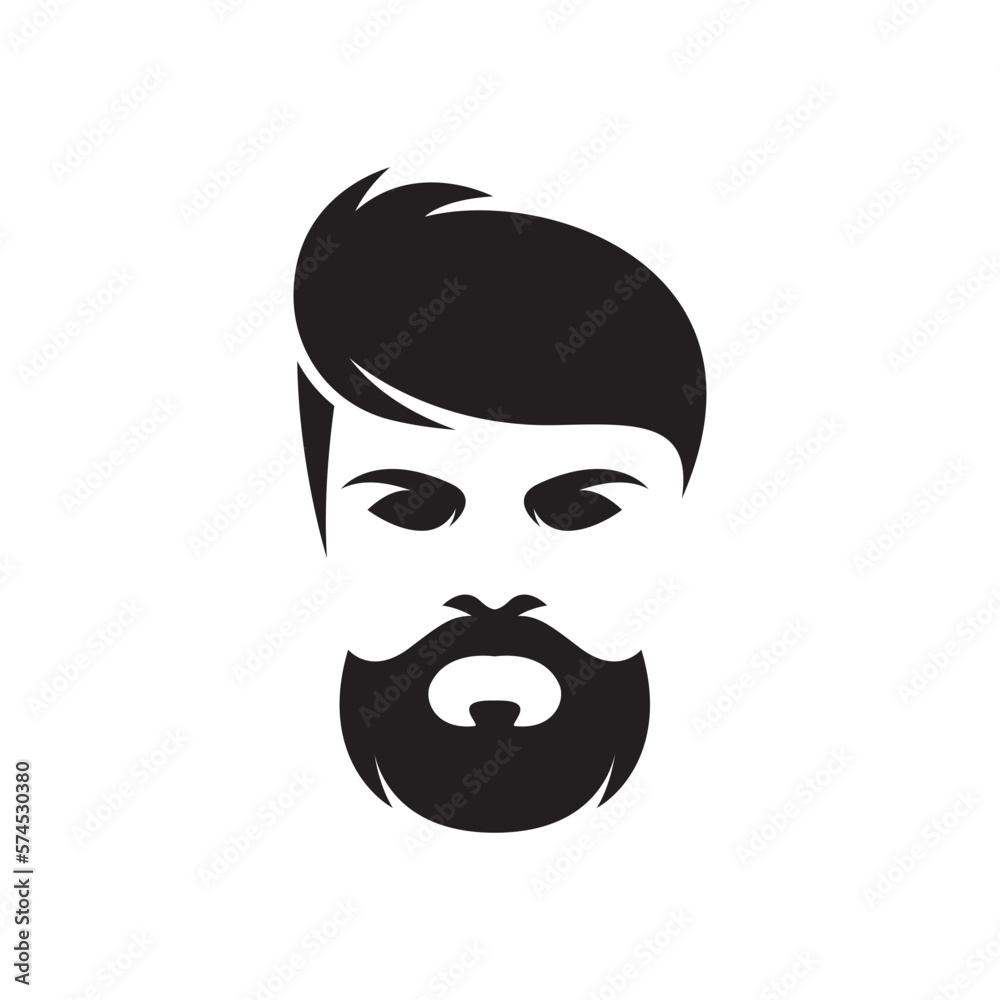 Gentleman face logo images illustration Gentleman face logo images illustration