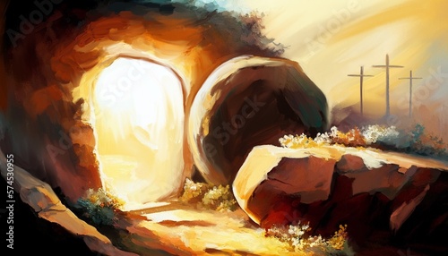 Photography Easter Jesus Christ rose from the dead