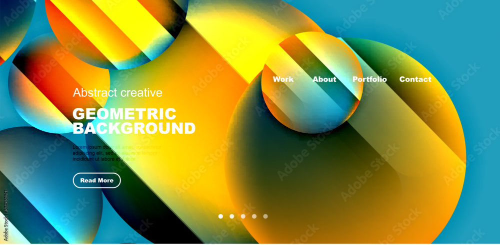 Circles with glossy surface and light and shadow effects abstract background. Template for covers, templates, flyers, placards, brochures, banners Circles with glossy surface and light and shadow effects abstract background. Template for covers, templates, flyers, placards, brochures, banners