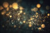 Glowing lights in bokeh as magical background. AI generative