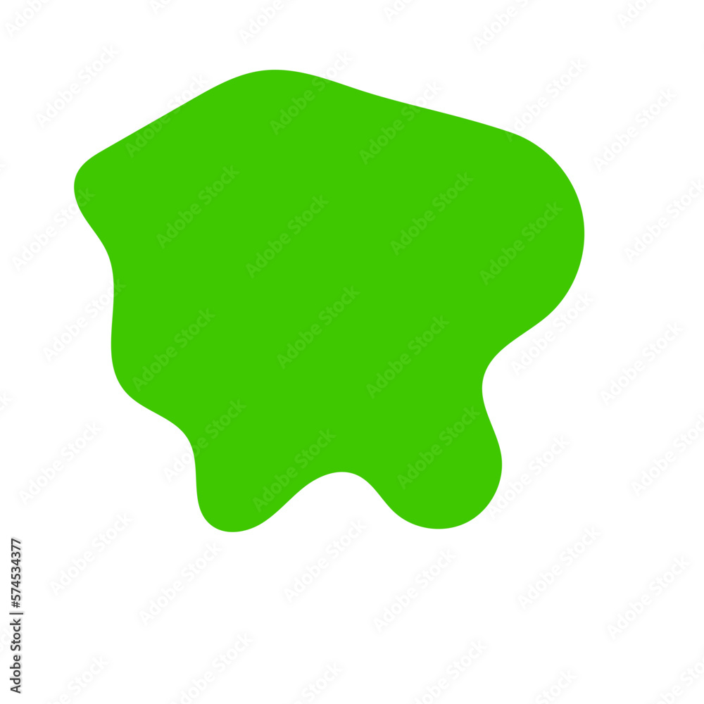 Green Abstract Shapes Decor 