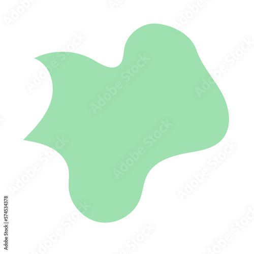 Green Abstract Shapes Decor 