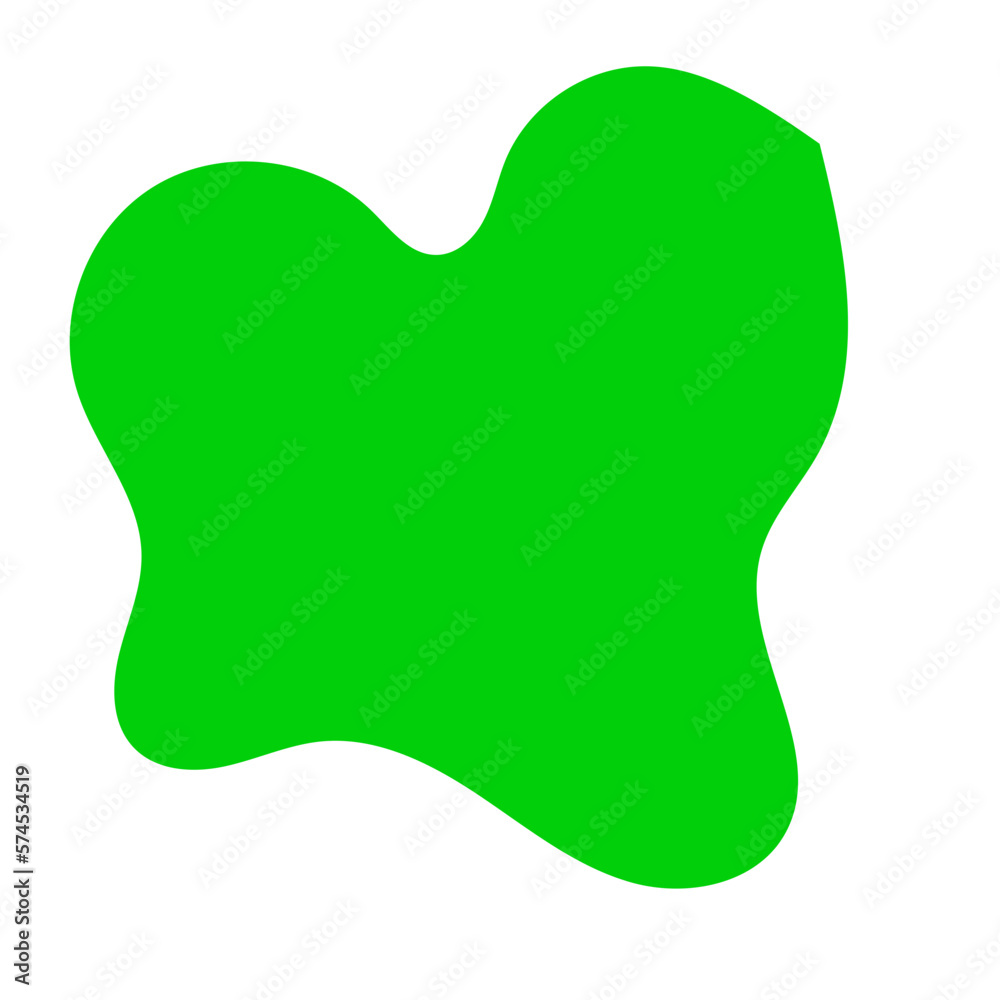 Green Abstract Shapes Decor 