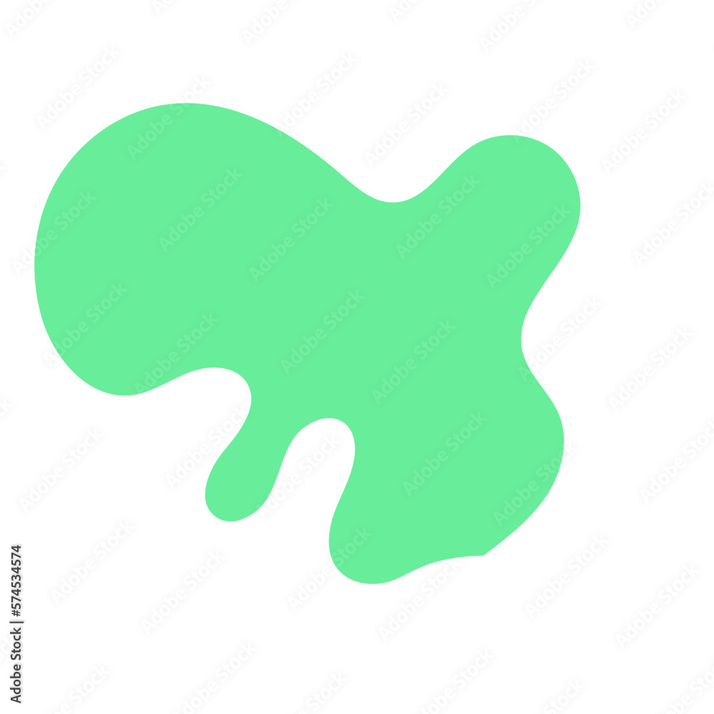 Green Abstract Shapes Decor 