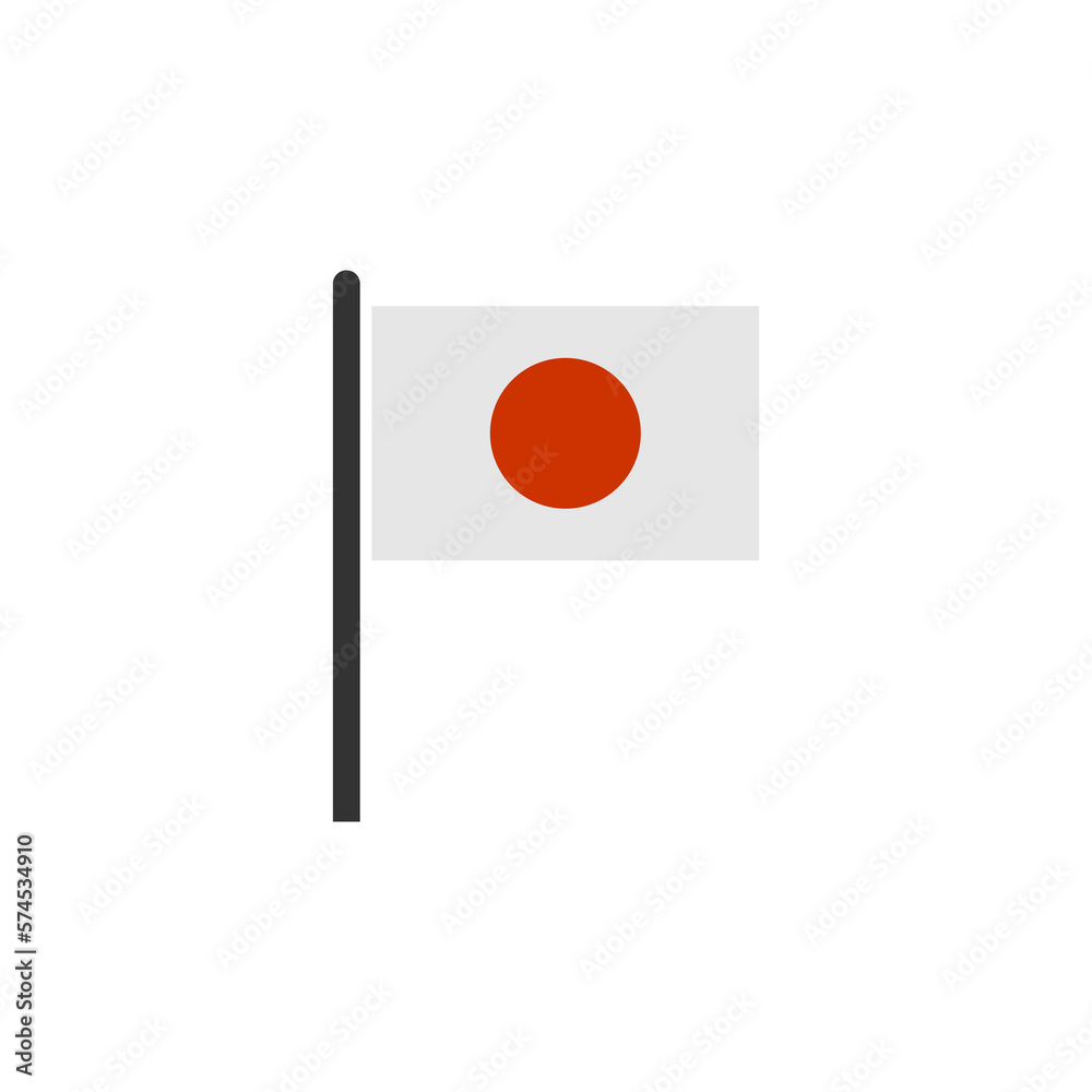 Japan flags icon set, Japan independence day icon set vector sign symbol Japan flags icon set, Japan independence day icon set vector sign symbol