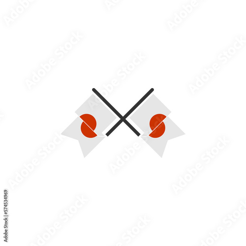 Japan flags icon set, Japan independence day icon set vector sign symbol