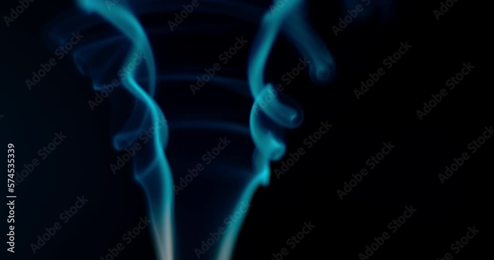 Artificial smoke on black background in darkness Artificial smoke on black background in darkness