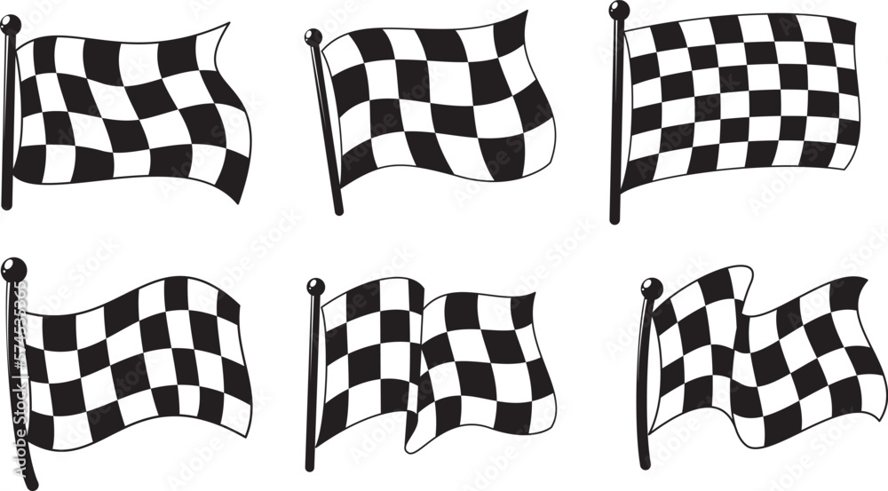 Racing flag vector graphic