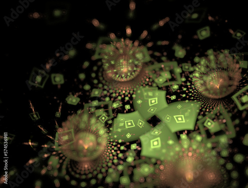 Imaginatory fractal abstract background Image