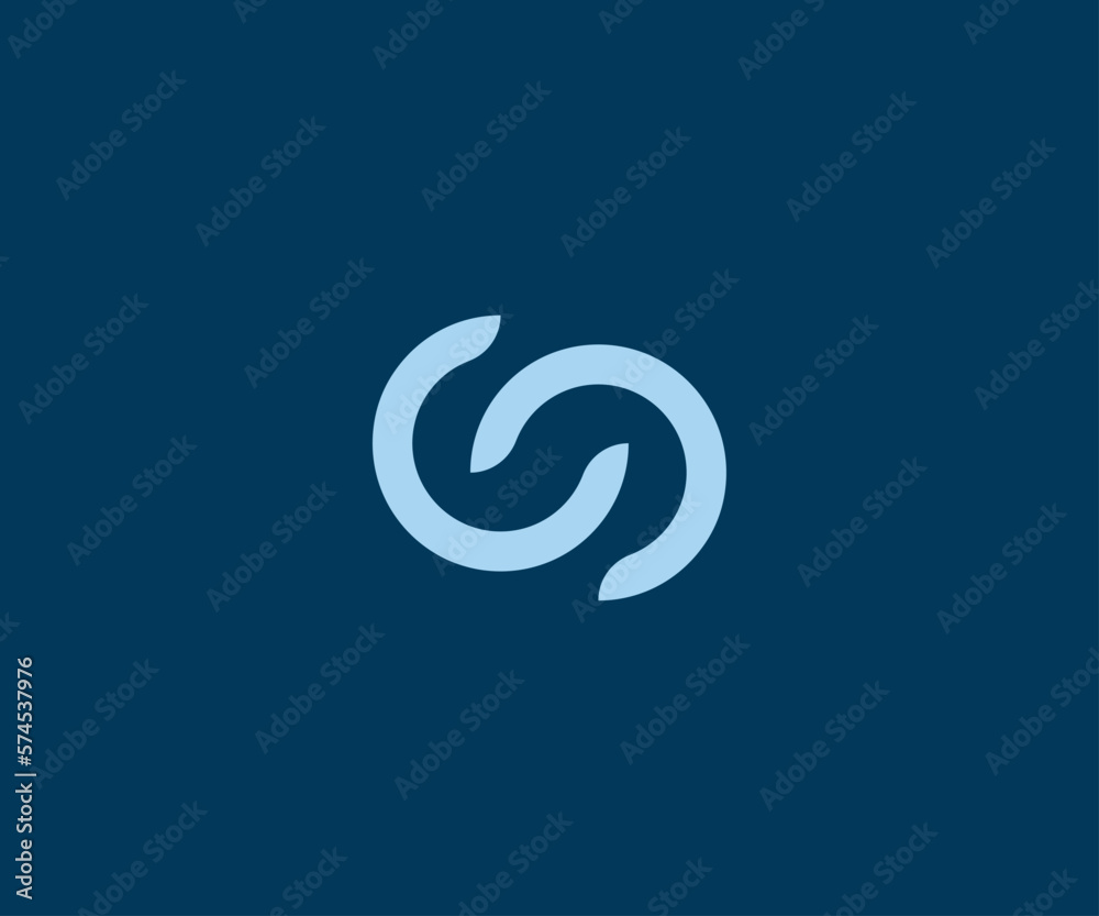 s letter and connection logo vector templet. s letter and connection logo vector templet.
