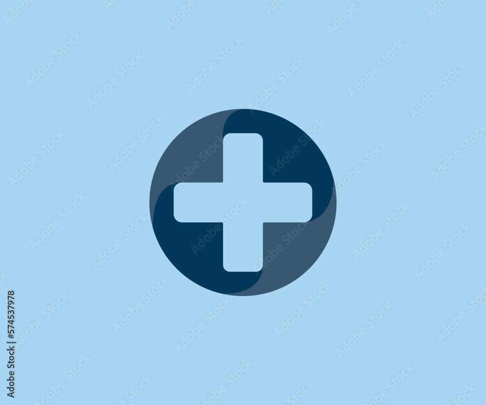 medical logo with plus icon vector logo templet. medical logo with plus icon vector logo templet.