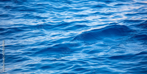 Blue expanse of water in the sea.