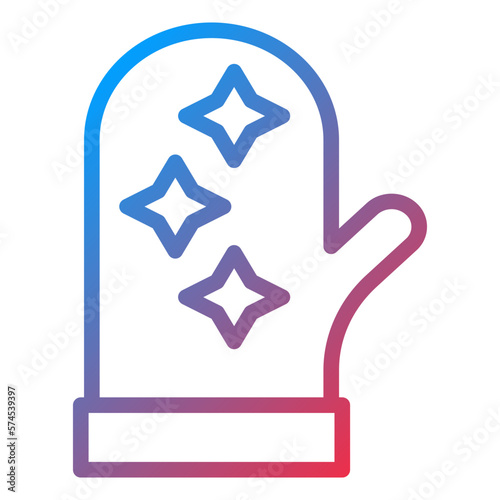 Vector Design Oven Mitt Icon Style