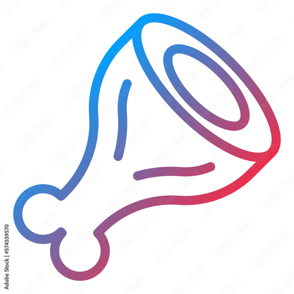 Vector Design Ham Leg Icon Style Vector Design Ham Leg Icon Style