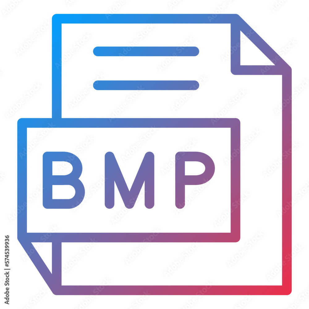 Vector Design BMP Icon Style Vector Design BMP Icon Style